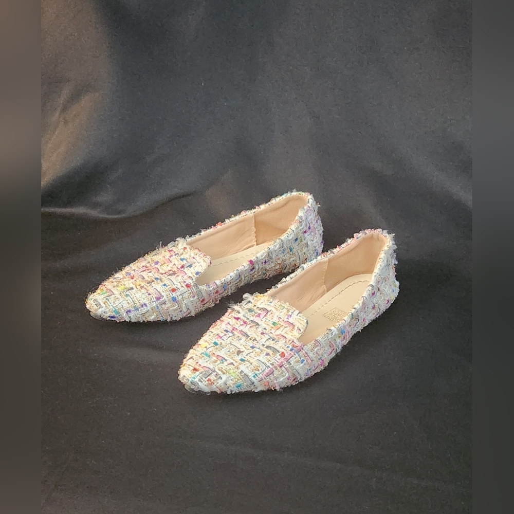 Women's Tweed Multicolor Loafers - Picture 14 of 16